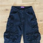 Edikted  - Oversized Boyfriend Cargo Jeans in Black Photo 1