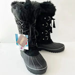 Khombu  Nordic 2 Waterproof Lace-up Fur Boots Black‎ Size 6 Photo 1
