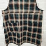 SO  Plaid Knit Button Pinafore Dress Size M Photo 7