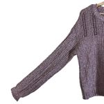 American Eagle  Outfitters Knit Sweater Open Weave Relaxed Fit Light Pink M Photo 2