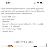 One Teaspoon One x  Brandos Side Tie Washed Black Jean Shorts Photo 3