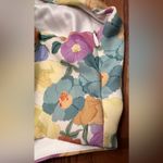 ZARA  Floral Satin Ruched Front Smocked Back Adjustable Halter Crop Top Size XL‎ Photo 11