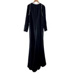 Mac Duggal Ieena NEW Jeweled Elegant Jersey Sheeth Long Sleeve Gown Black 16 Photo 4