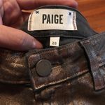 Paige  Denim Verdugo Metallic Ultra Skinny Jeans Photo 4