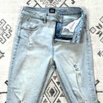 BDG Kick Flare High Rise Cropped Jeans in Light Distressed Wash Size 29 Photo 9