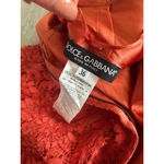 Dolce & Gabbana  Orange Lace Cocktail Dress Size IT 36 Photo 8