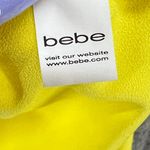 Bebe  Halter Top Womens XS Yellow Pleated Front Keyhole Summer Timeless Modern Photo 13