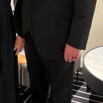 Lulus NWT  Thoughts of Hue Navy Blue Surplice Maxi Dress XS Photo 5