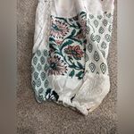 White Patchwork Harem Pants, Boho Hippie Harem Pants, Wide Leg Bohemian Pant Size M Photo 5