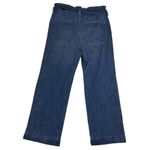 J.Crew womens size 27 wide leg crop jeans new high waist belted casual denim Photo 2