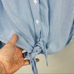 Jones New York striped tie bottom blouse medium Photo 3