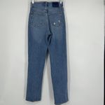 Abercrombie & Fitch Abercrombie Curve Love Ultra High Rise 90s Straight Leg Jeans Criss Cross 27/4R Photo 4