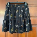 Madewell  feather print layered mini skirt size small Photo 1