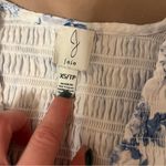 Joie  Blue & White Floral Maxi Tiered V Neck Dress Photo 1