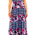 Torrid  Floral Chiffon Tiered
Maxi Dress Sz 2X (18-20) Photo 2