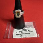 Bomb Party RG98939 “Regal In Every Way” Cubic Zirconia on Rhodium Sz 9 Ring NWT Silver Photo 3