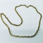 14K Gold Plated Singapore Twist Rope Chain Necklace Photo 1