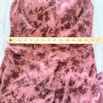 Revelry Athena Dusty Rose Floral Burnout Velvet Halter Bias Cut Formal Dress 6 Pink Photo 9