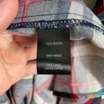 Torrid  Red&Blue Plaid Open Front Long Shirt Kimono Sz.1 Photo 10