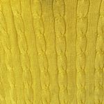 Ralph Lauren Vintage Lauren ‎ Yellow Cable Knit Sweater Preppy Boat Neck Knit Photo 3