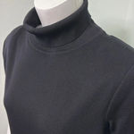 Misook  Wrinkle Resistant Black Short Sleeve Turtleneck Sweater, Medium Photo 3