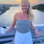 Emory park Striped Strapless Top Photo 1