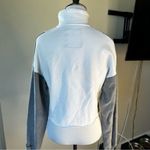 Hollister  Women Size X small Half Zip Cropped Top Black Gray Long Sleeve Sweater Photo 4