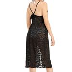 *NWT, Juniors, MIKEN, Black, Slit Dress, Swimsuit Cover Up, Sz Small Black Photo 1