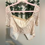 White Fox Boutique White Fox NWT Object Of My Affection Crop Nude Zebra Photo 4