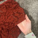 Aerie  Red Floral Lace Pajama Set Photo 1