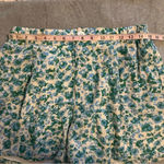 Molly Bracken NWT  Carmen off white blue green floral woven shorts size M Photo 6