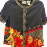 🔥Host Pick🔥 Napa Valley Button Down women’s shirt size P Black Photo 0