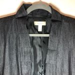 Dress Barn Blazer Denim Ruffled Collar Jacket 3/4 Sleeves Sz 18/20W GUC PLUS Sz Photo 4