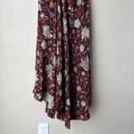 Ulla Johnson  Dress‎ Silk Floral Puff Sleeve Red Ruched Heleen Midi Dress Size 0 Photo 4