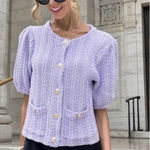 Ann Taylor  Tweed button up Cardigan Sweater Photo 1