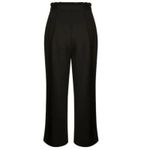 City Chic NWT Black Frill Waist Pants Size XL/22 High Rise Wide Leg Work Office Photo 2