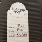 Ann Taylor Red White Pixel Leather Sip On Sandals Size 10M NWT Photo 2