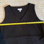 Susan Graver  Dress MED Liquid Knit Black Layer Tank Tier Ruffle Stretch Comfy Photo 7