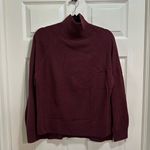 Saks 5th Avenue Women’s Saks Fifth Avenue Cashmere Mock Neck Sweater Purple Wine Size Medium Photo 0