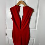 Nookie  NEW Red Sweetheart Plunge Neck Bodycon Madonna Midi Dress In Cherry XS Photo 6