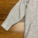 EXPRESS  Turtleneck‎ Sweater womens Small Gray Long Sleeve Knit Tunic Oversize Photo 3