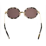 Krewe  18K gold plated round tinted tortoise grey sunglasses NEW Photo 5