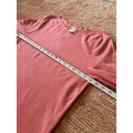 Chico's  Women's Heathered Coral Crew neck Long Sleeve Curved Hem Sweater Size1/S Photo 4