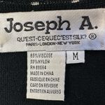 Joseph A Vintage Black W/ White Stripe Boat Neck 3/4 Length Sleeves Sweater Sz M Photo 9