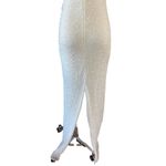 Mac Duggal  Beaded Sleeveless High Neck Column Gown in White 2 New Womens Photo 6
