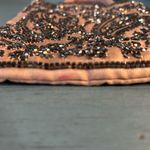 Purple Champagne Black Beaded Evening Dress Purse Photo 7