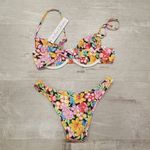 For Love & Lemons ππ Tiana Underwire Bikini ~ Floral Print Small S NWT Photo 7