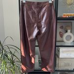 Abercrombie & Fitch The 90’s Straight Ultra High Rise Brown Faux Leather Pant 33 Photo 3