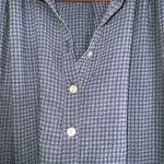 Hatch Maternity Blue Checkered Gingham Shirt Dress Tunic Garment Size 1 (Small) Photo 4