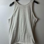 Vintage I Love My Attitude Tank Top Gray Cream XL Extra Large USA Striped Logo Photo 2